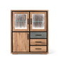 GINER Y COLOMER Aparador de madera de acacia con luces LED